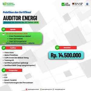 Sertifikasi Auditor Energi BNSP
