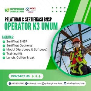 Sertifikasi Operator K3 Umum BNSP