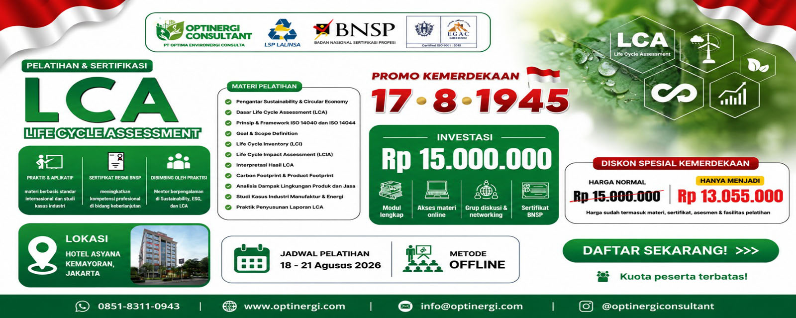promo agustus LCA